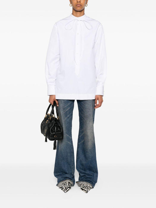 neck-tie long-sleeve top 836454 Z7ADR9000 GUCCI 