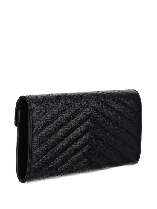 large Cassandre matelassé flap wallet 372264 BOW011000 SAINT LAURENT 