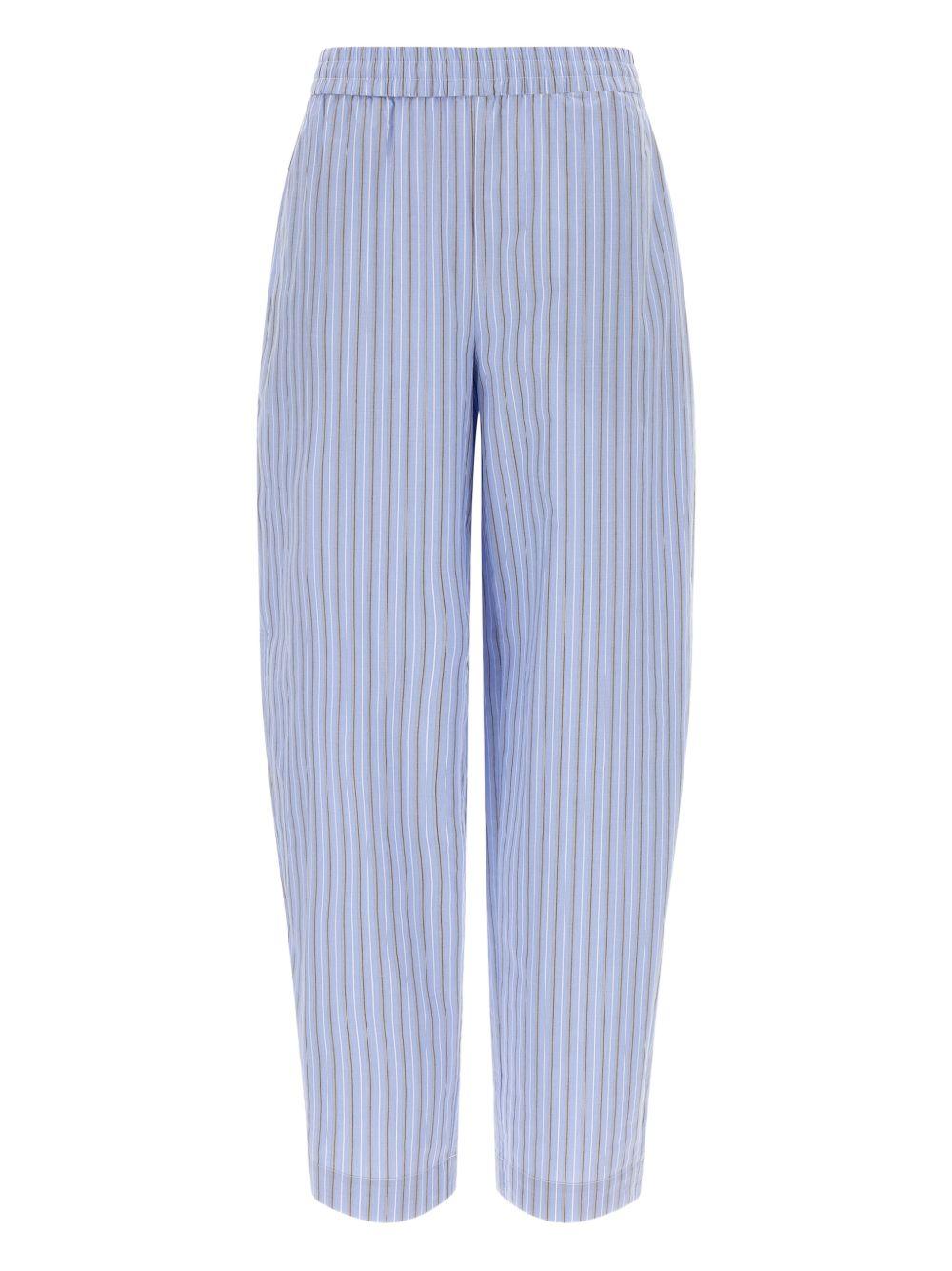 striped-pattern tapered trousers 1153643082 3082 ROTATE 