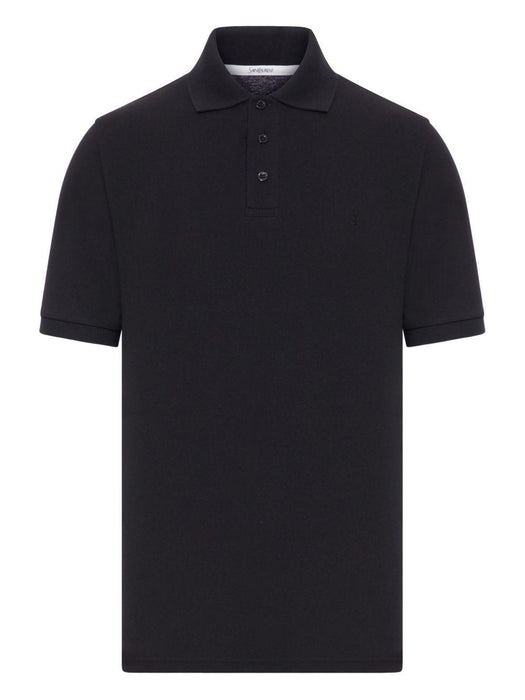 cotton polo shirt<BR/> 844845 Y37HC1000 SAINT LAURENT 
