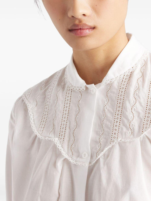band-collar batiste shirt P458IR S OOO 17GLF0009 PRADA 