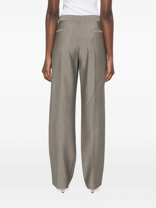 Pleated-design Trousers 1326WTR007348B 9889 VICTORIA BECKHAM 