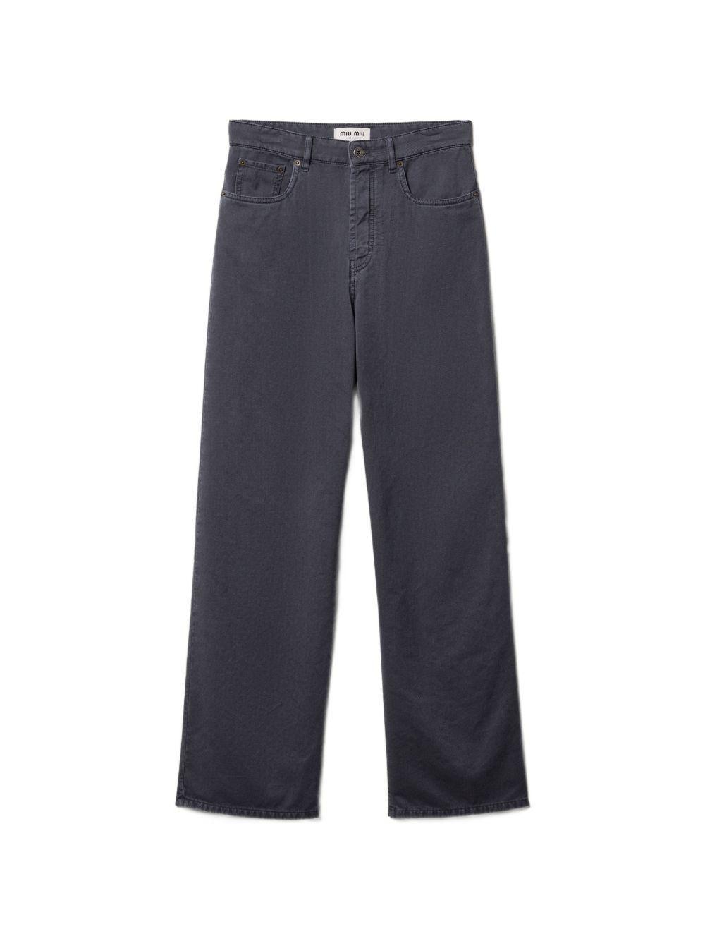 wide-leg five-pockets jeans GWP394 S 232 17AEF0170 MIU MIU 