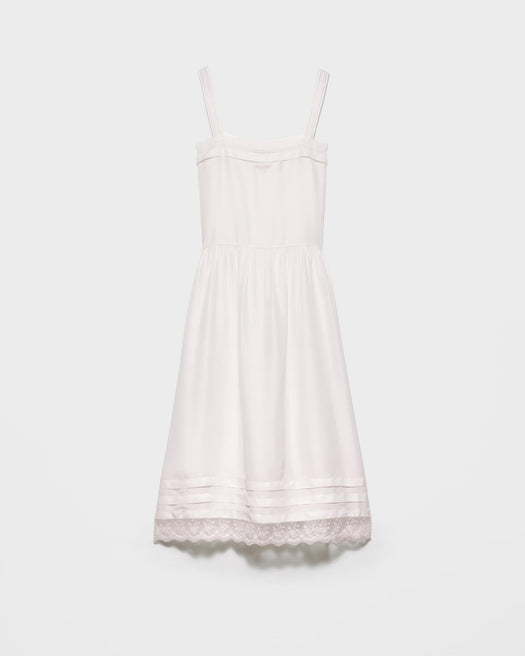 Embroidered old washed silk dress P3S53R S OOO 19ZLF0304 PRADA 