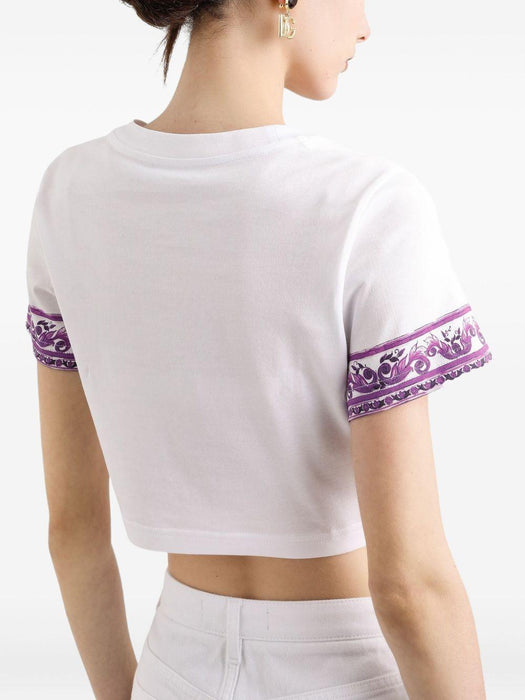 logo-appliqué cotton t-shirt F8V54Z II7IGI03TN DOLCE & GABBANA 