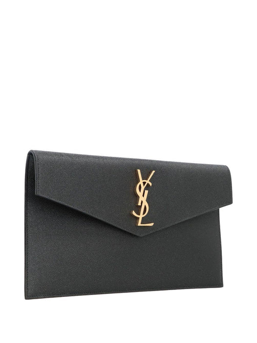 medium logo-plaque clutch bag 565739 1GF0J1000 SAINT LAURENT 