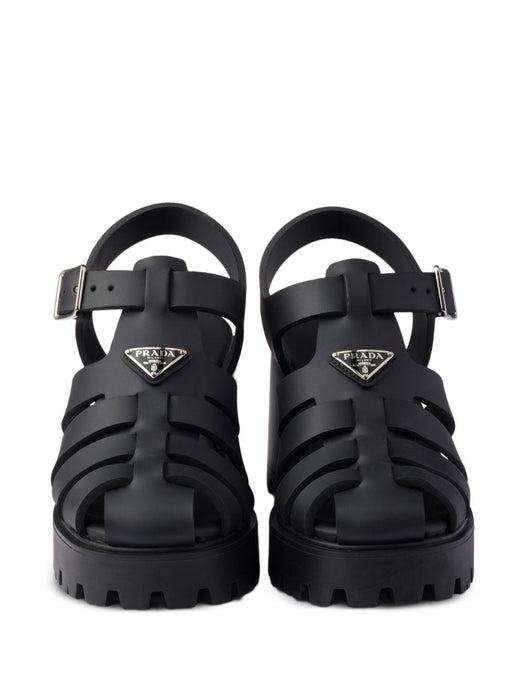 90mm metal buckle platform sandals 1X267O F 090 3LKKF0002 PRADA 