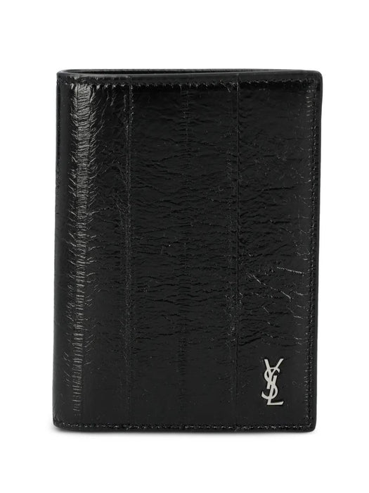 Logo-plaque leather wallet 847958 EABDE1000 SAINT LAURENT 