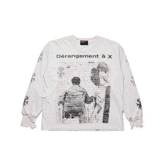 DÉRANGEMENT À X LS T-SHIRT 01-0950 FADED CHARCOAL / BLACK ENFANTS RICHES DÉPRIMÉS 