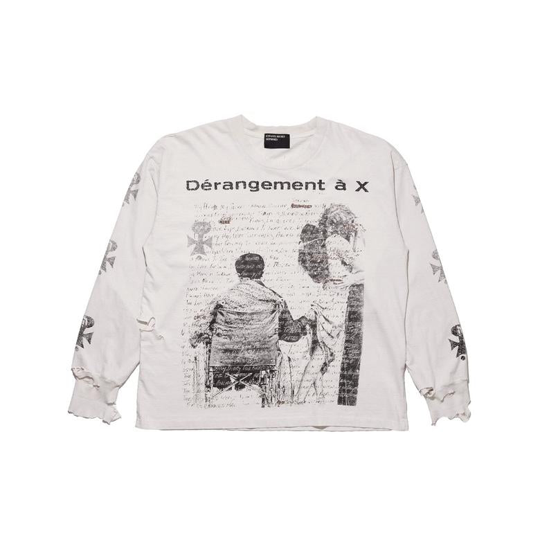 DÉRANGEMENT À X LS T-SHIRT 01-0950 FADED CHARCOAL / BLACK ENFANTS RICHES DÉPRIMÉS 