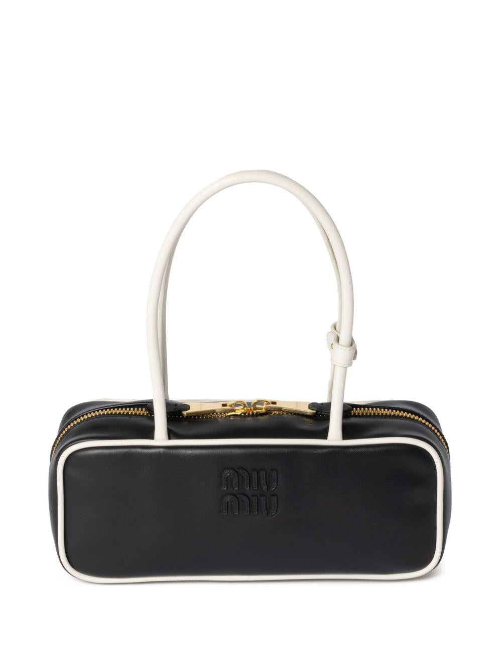 Beau leather tote bag 5BB173 V OWM 2IBPF0967 MIU MIU 