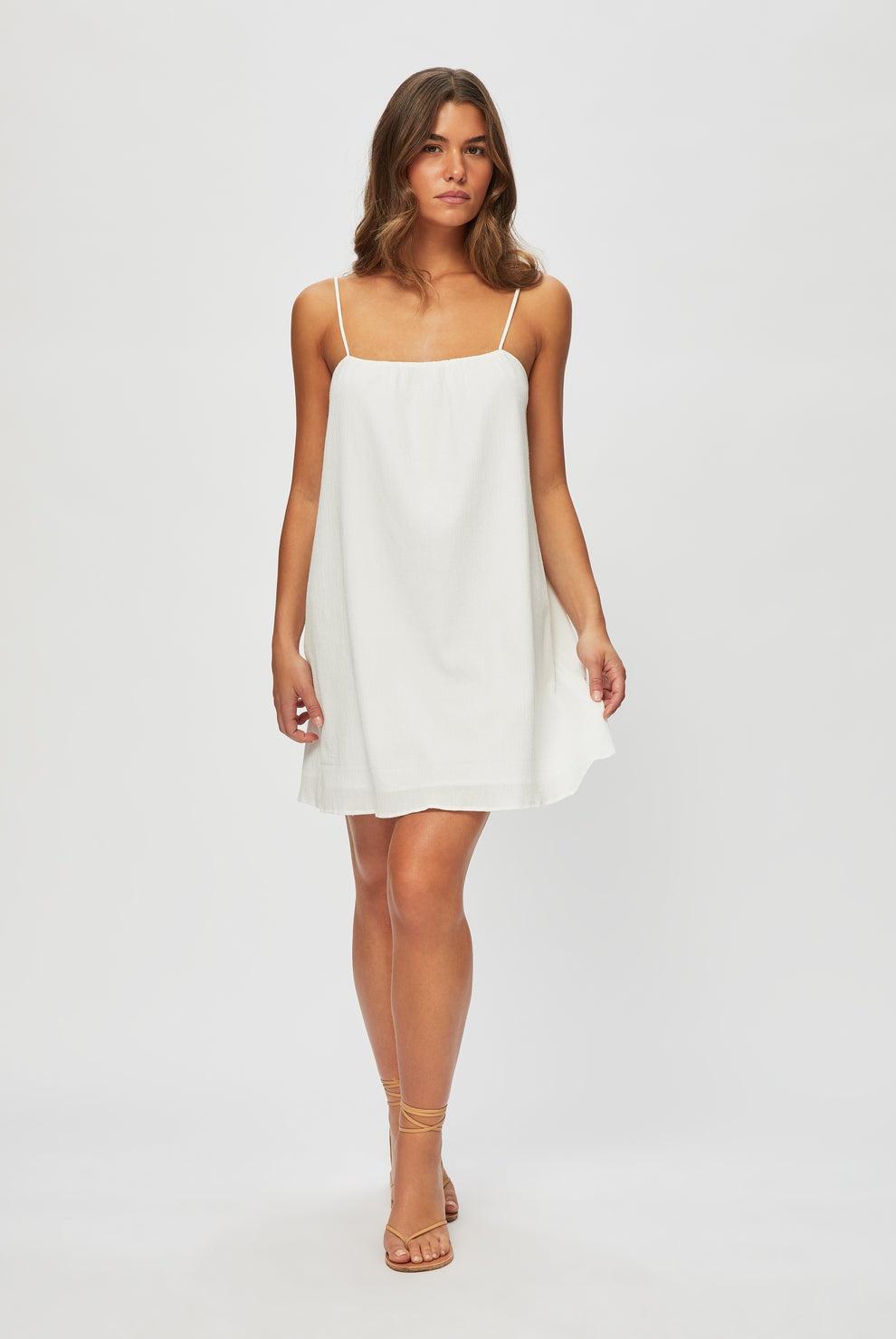 Mini beach dress 25HSAT28 WHT-WHT HEIDI KLEIN 