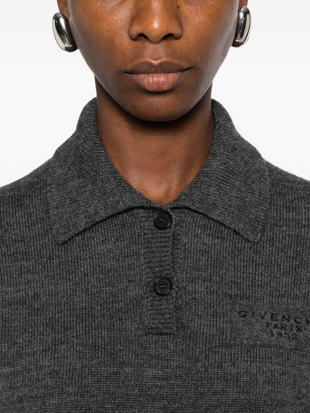 short-sleeve logo polo-neck knitwear BWL0094ZSM033 033 GIVENCHY 