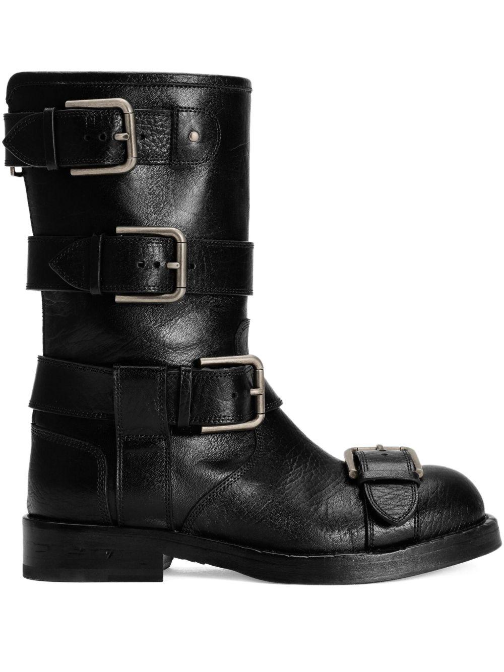 multiple-buckle leather boots CT1106 AW35280999 DOLCE & GABBANA 