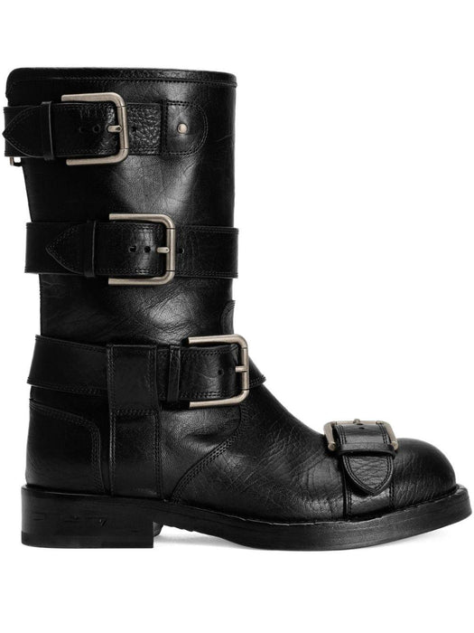 multiple-buckle leather boots CT1106 AW35280999 DOLCE & GABBANA 