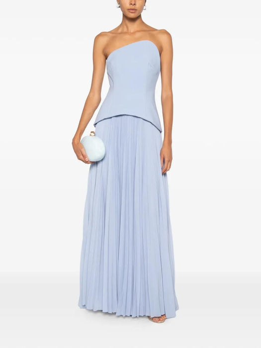 Britt Maxi Dress OS44017 LIGHT BLUE SOLACE LONDON 