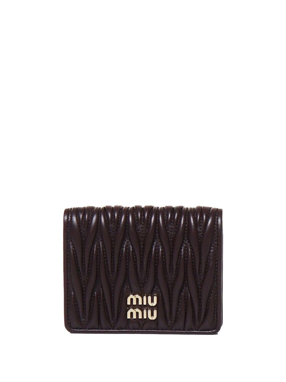 logo-lettering wallet 5MV204 2FPPF0NBL MIU MIU 