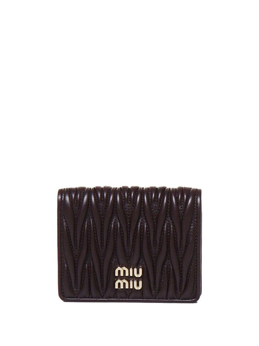 logo-lettering wallet 5MV204 2FPPF0NBL MIU MIU 