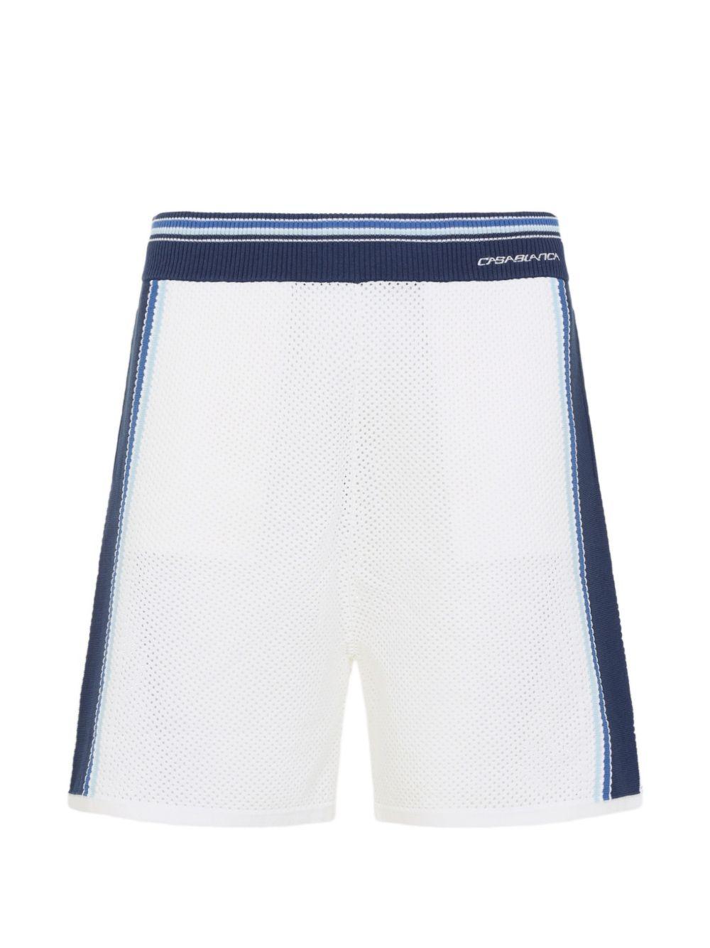 mesh shorts M-SS26-KW-1306-01 WHITE / BLUE CASABLANCA 