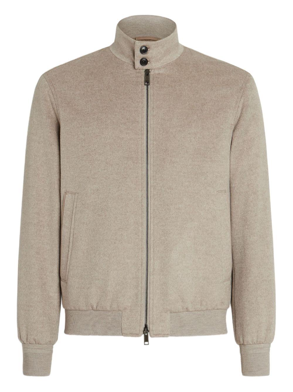 cashmere zip-fastening bomber jacket UGT63A2 G153N92 ZEGNA 