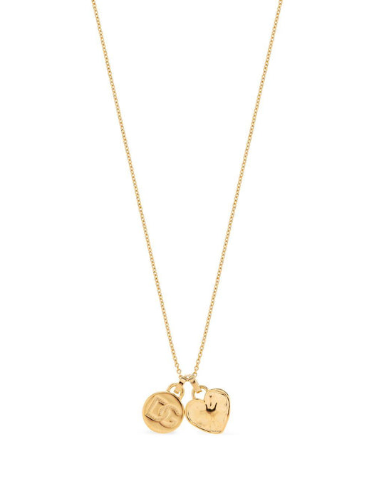 Dolce & Gabbana Heart Pendant Necklace Golden WNR8S4 W1111ZOO00 DOLCE & GABBANA 