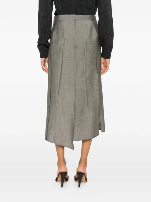 Pressed Tailored Midi Skirt 1326WSK007362C 9889 VICTORIA BECKHAM 