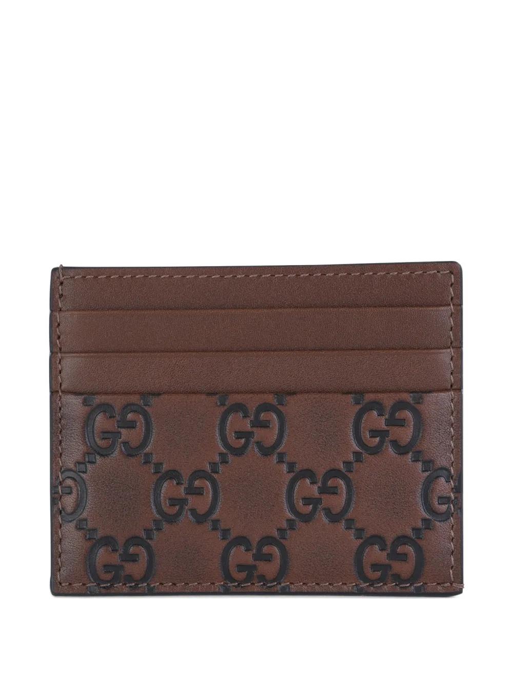 GG-pattern card holder<BR/><BR/> 850187 AAFXC2743 GUCCI 