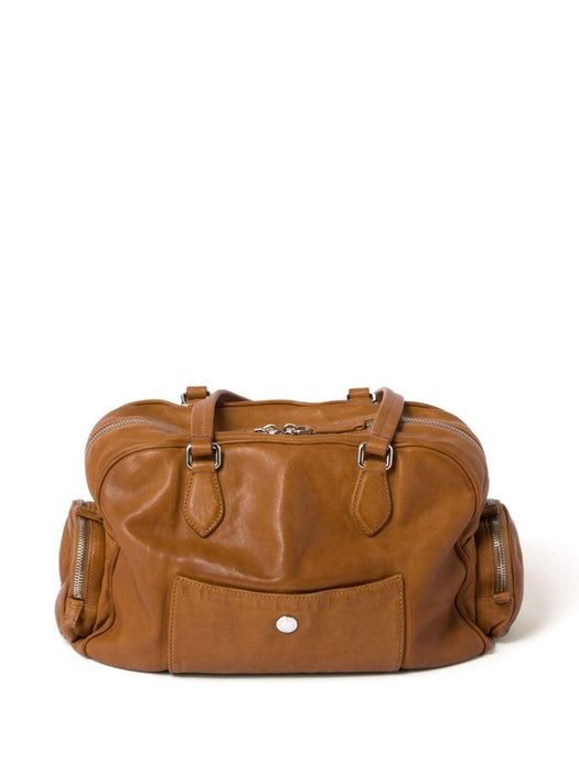logo-embossed leather tote bag 5BB159 V OOO 2CRLF098L MIU MIU 
