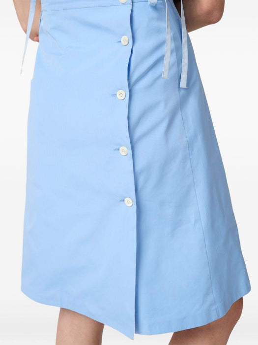 ruffled poplin midi dress MF6301 S OOO 19SEF0076 MIU MIU 