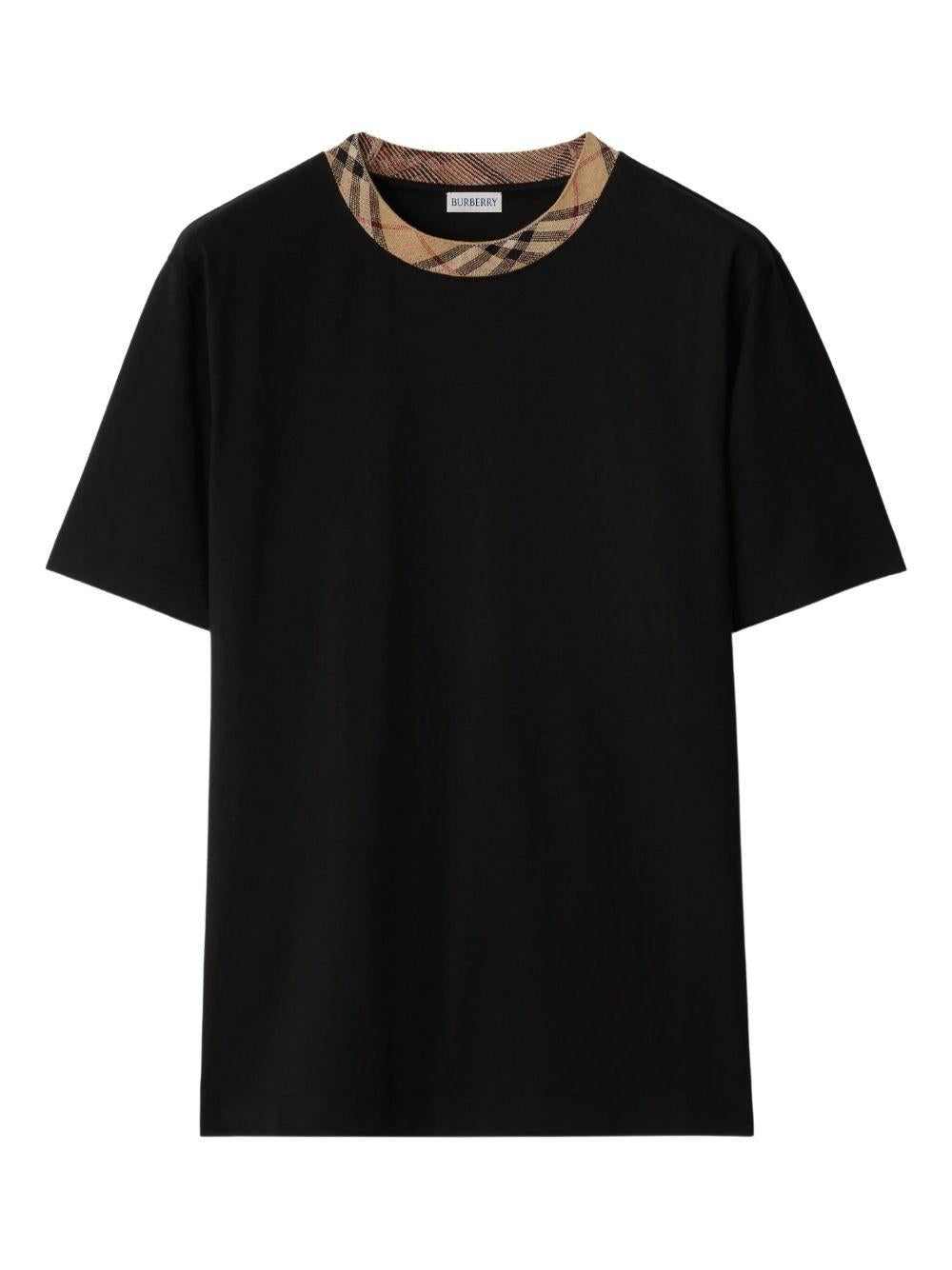 check-trim T-shirt 8110101 A1189 BURBERRY 