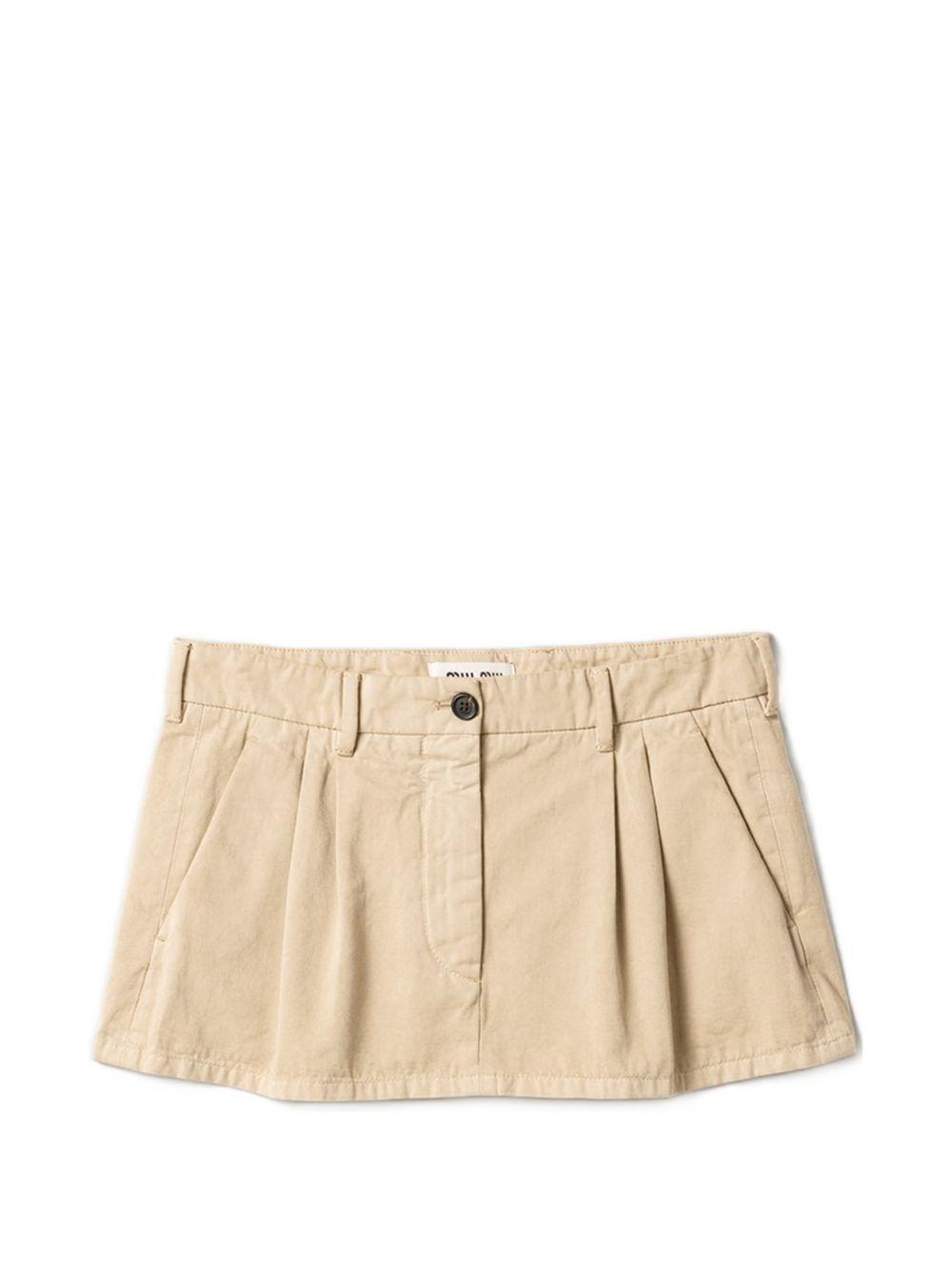 welt-pocket mini skirt MG2637 S OOO 19EKF0006 MIU MIU 