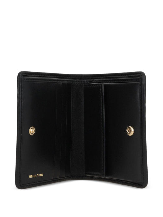 logo-lettering matelassé wallet 5MV204 AFPPF0002 MIU MIU 