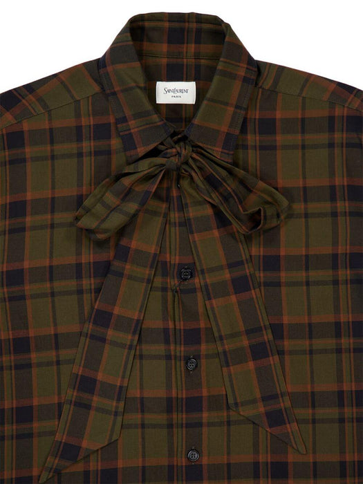 check lavallière-bow shirt 838890 Y33IA2883 SAINT LAURENT 
