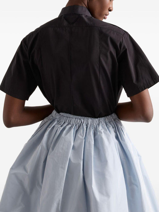 short-sleeved poplin shirt P411J S OOO 1XV2F0002 PRADA 