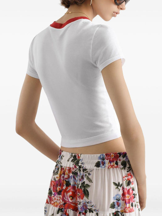 graphic-print cotton T-shirt F8W08T GDDM8W0800 DOLCE & GABBANA 