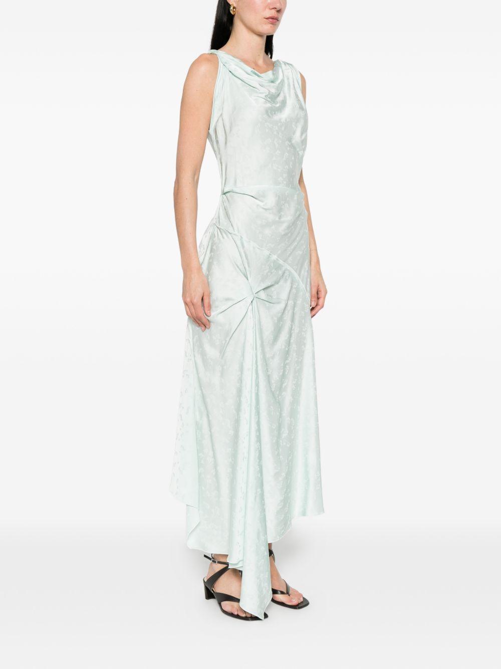 cowl-neck drape-detail midi dress 1226WDR006029C 2556 VICTORIA BECKHAM 