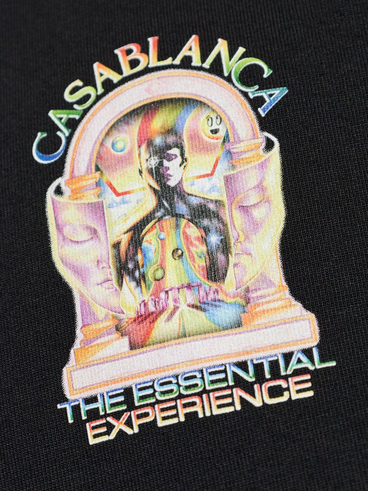 graphic-print crew-neck T-shirt M-SP26-JTS-001-17 THE ESSENTIAL EXPERIENCE LARC CASABLANCA 