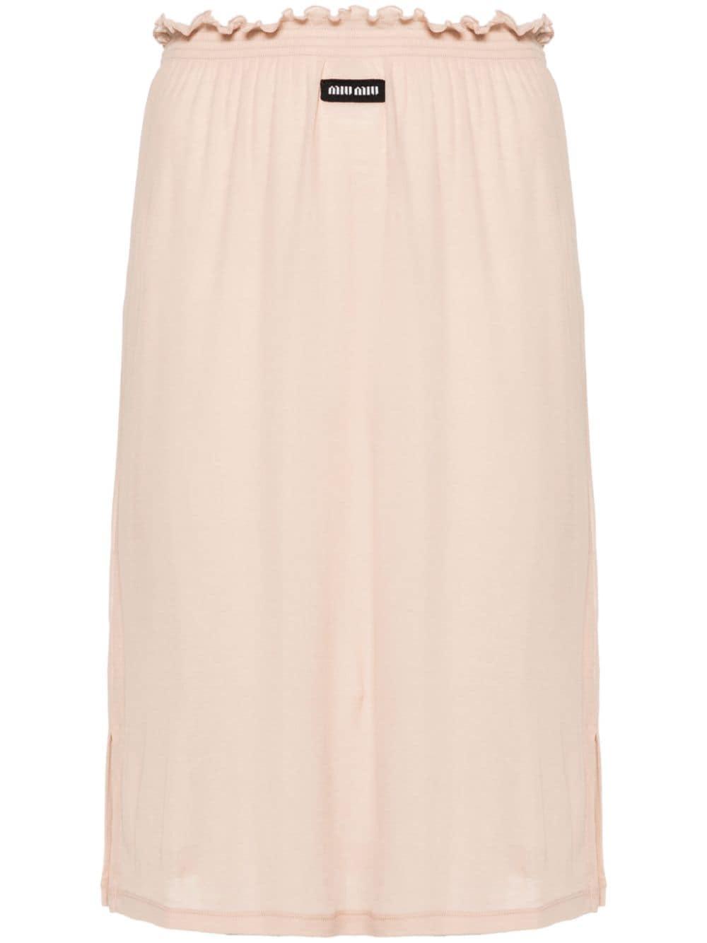 jersey midi skirt MJD192 S 231 13VOF0770 MIU MIU 