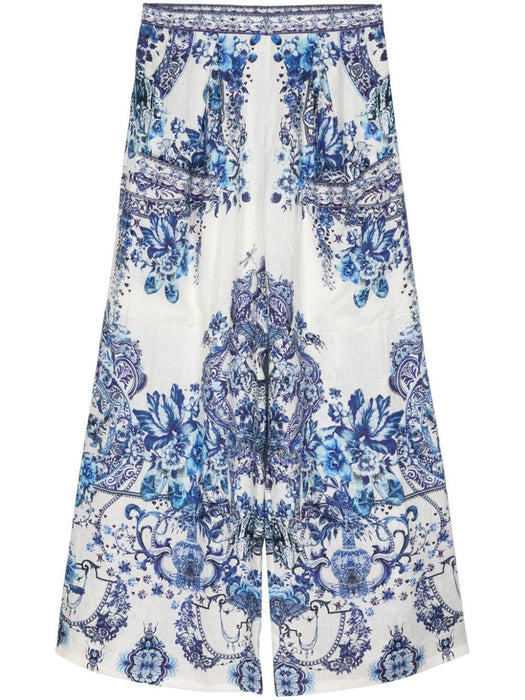 printed wide-leg trousers 00029549 GLAZGRAS CAMILLA 