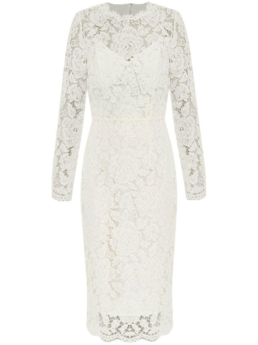 floral-lace midi dress F6M0DT HLM7LW0001 DOLCE & GABBANA 