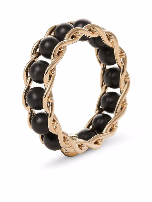 18K yellow gold Sicily jade ring WRLT1G WNFYEZOO00 DOLCE & GABBANA 