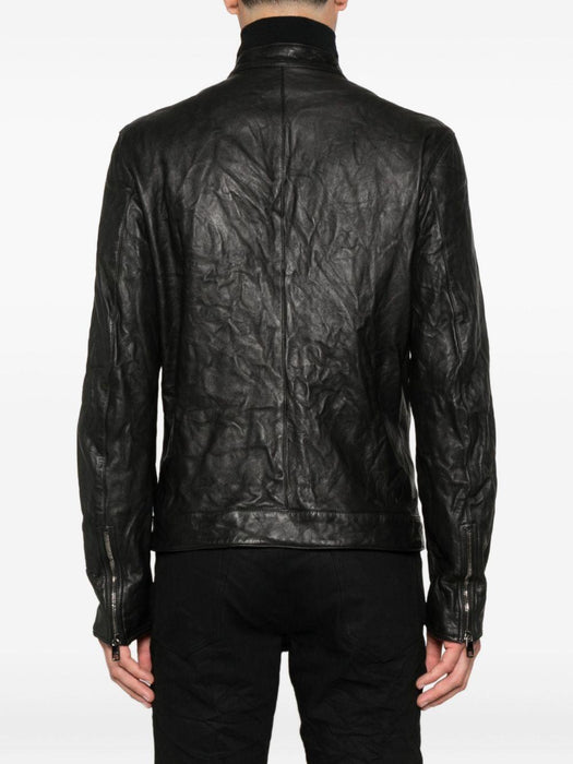 zip-fastening lambskin leather jacket G9BUGL GJ744N0000 DOLCE & GABBANA 
