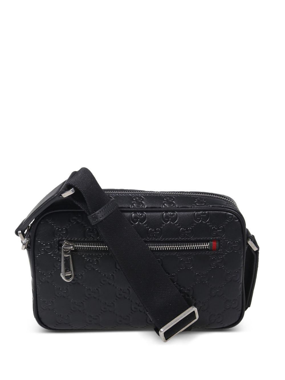 embossed messenger bag<BR/><BR/> 850242 AAFOM1053 GUCCI 