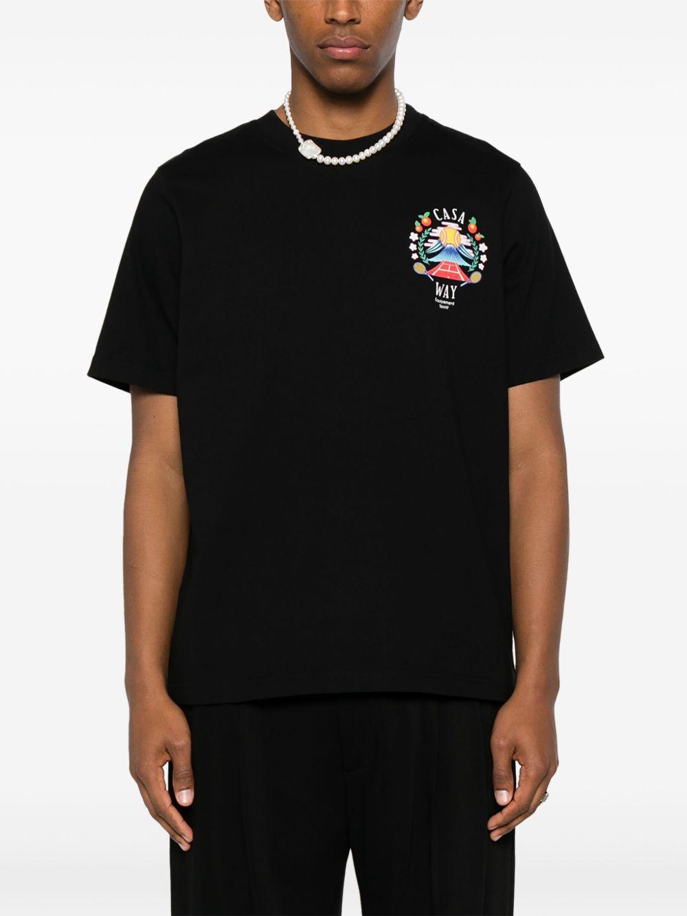 Casa Way T-shirt MPF25-JTS-001-09 CASA WAY MOUNTAIN CASABLANCA 