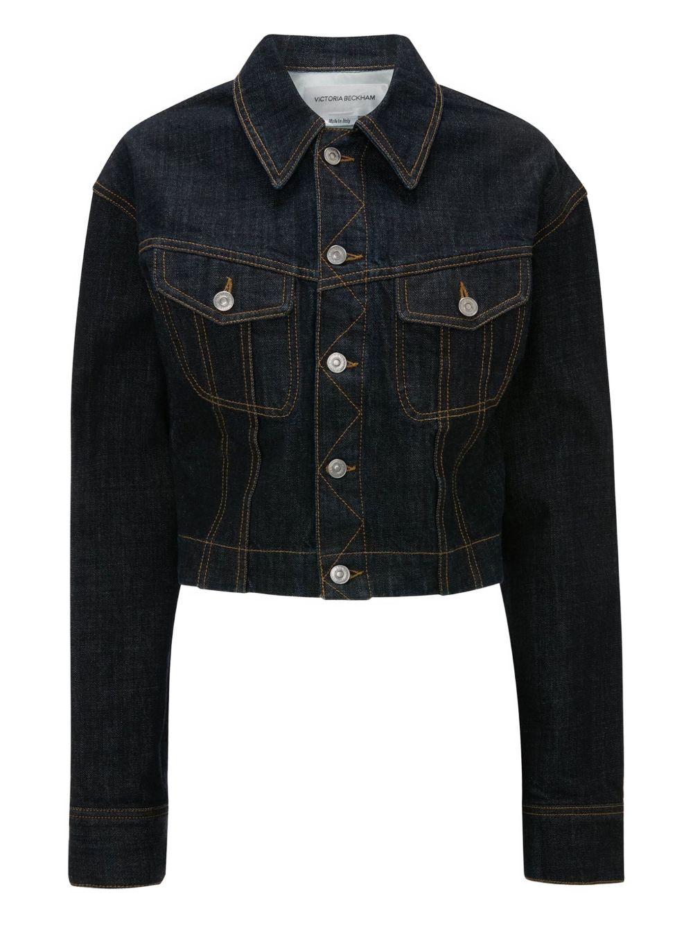 button-fastening denim jacket 1325DJK006577A 8221 VICTORIA BECKHAM 