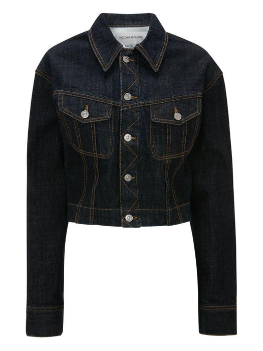 button-fastening denim jacket 1325DJK006577A 8221 VICTORIA BECKHAM 