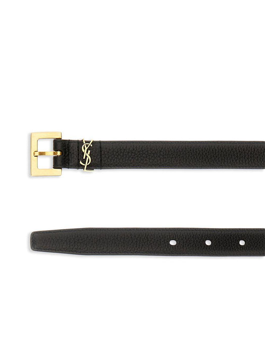 Cassandre grained-leather belt 554465 DTI0W1000 SAINT LAURENT 