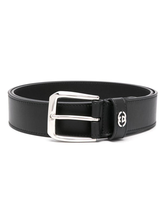 Interlocking G-plaque leather belt 673921 AP00N1000 GUCCI 
