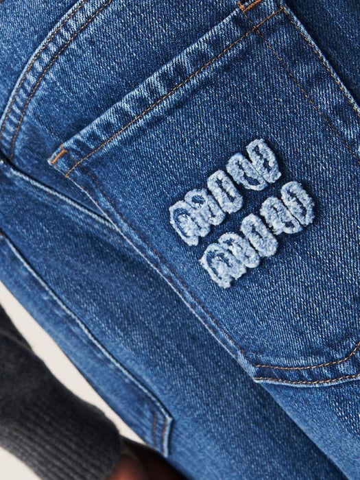 five-pocket straight-leg jeans GWP435 S OOO 10BFF0008 MIU MIU 