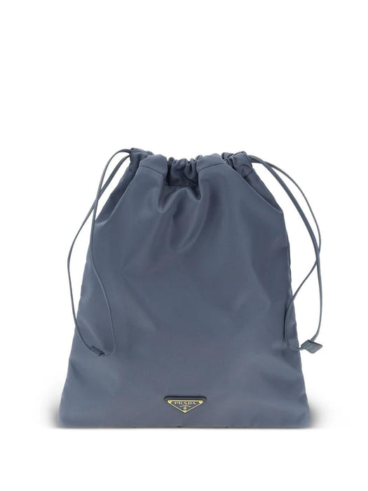 Logo-plaque drawstring shoulder bag 1NK001 2HG6F0D57 PRADA 